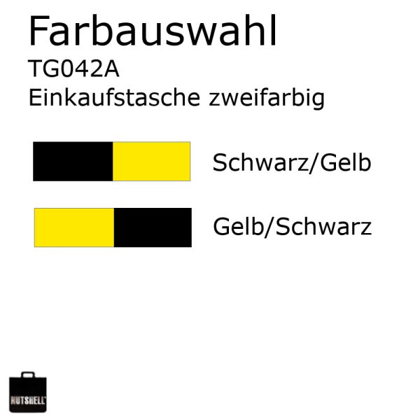 Einkaufsnetz zweifarbig - schwarz & weiß