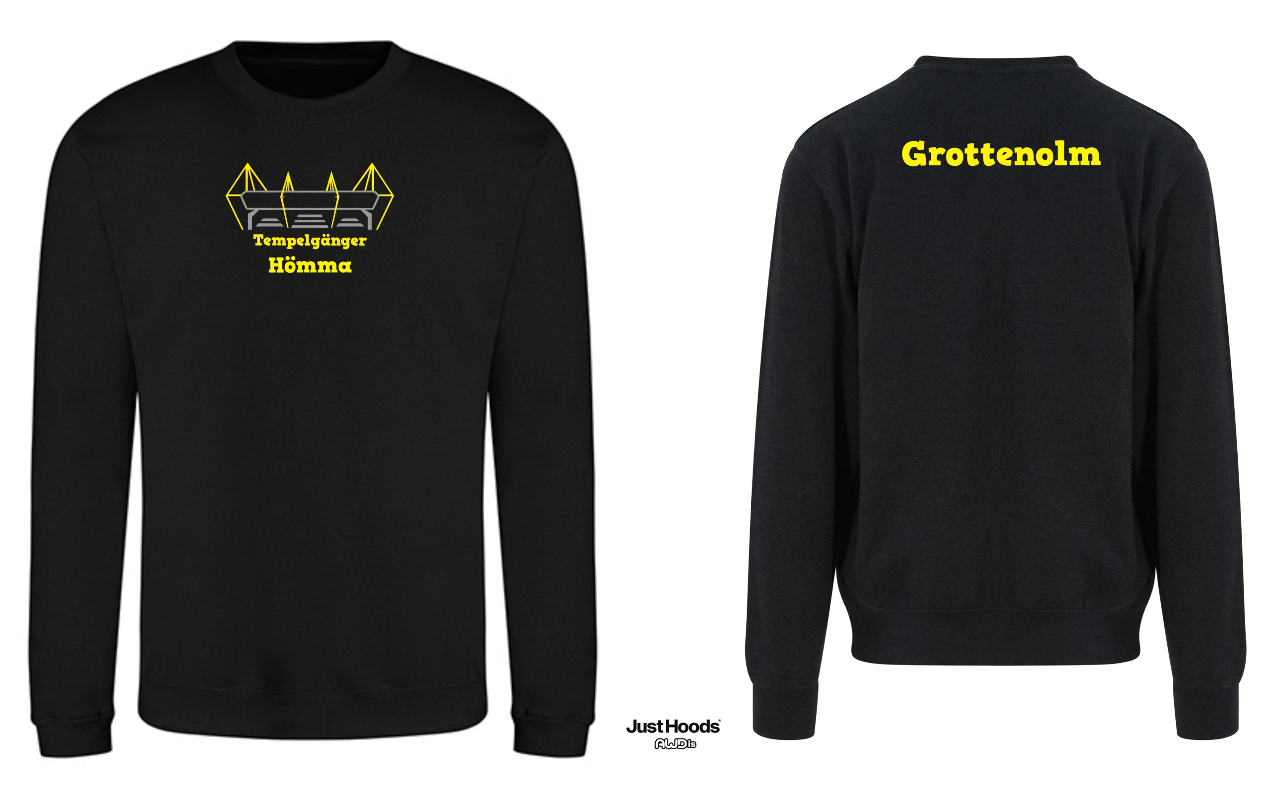 TG06BB_Sweatshirt_schwarz_Vorne_TG_Grottenolm_komplett